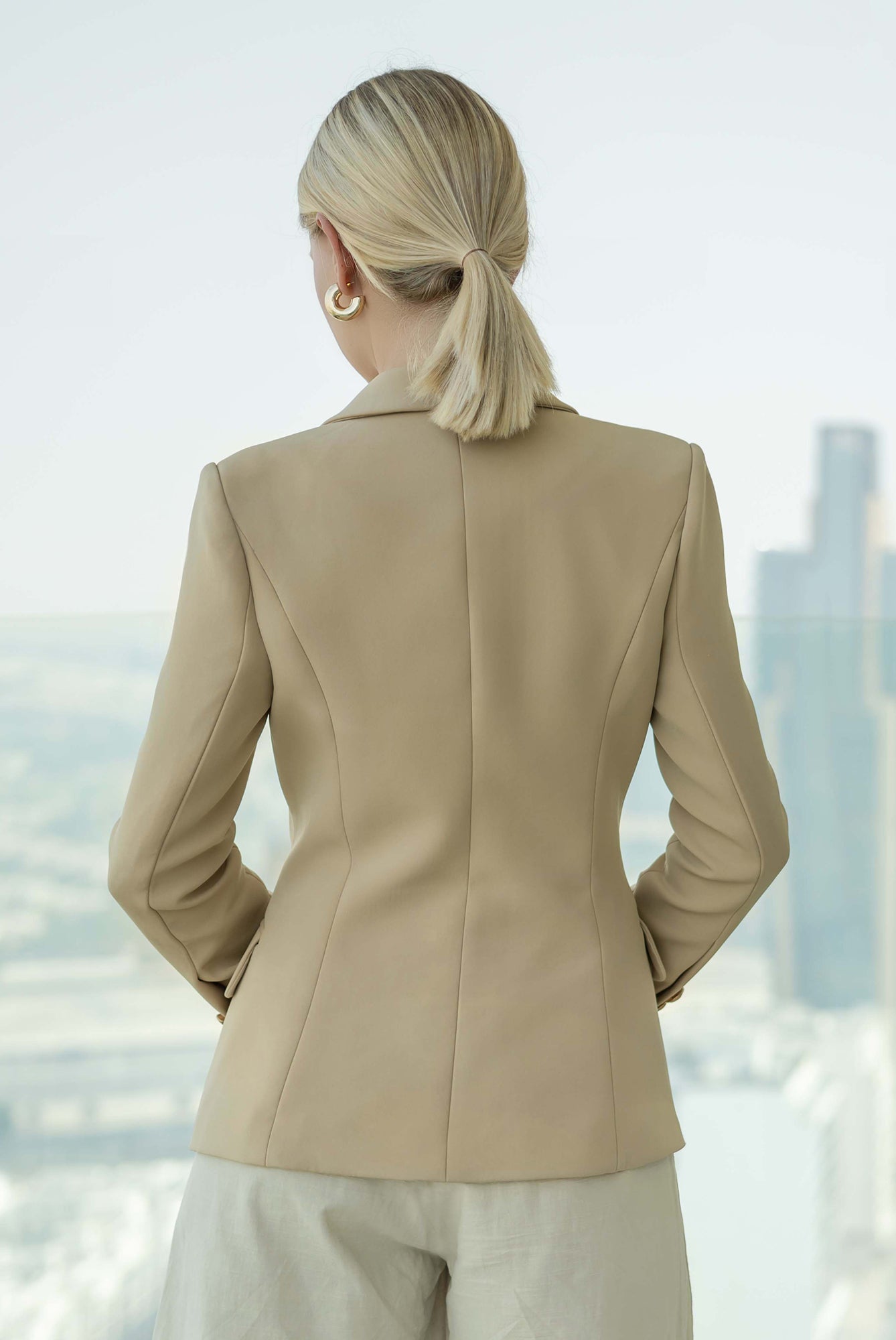 Signature Blazer in Nude